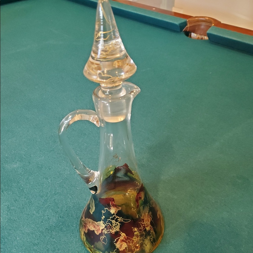 Unikat Glass Decanter by Austrian Artist Asja